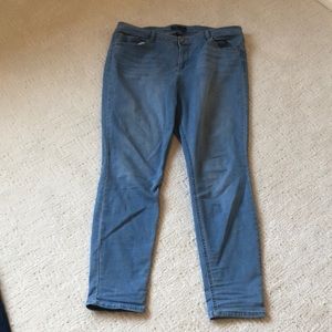 Poured in Blue jeans